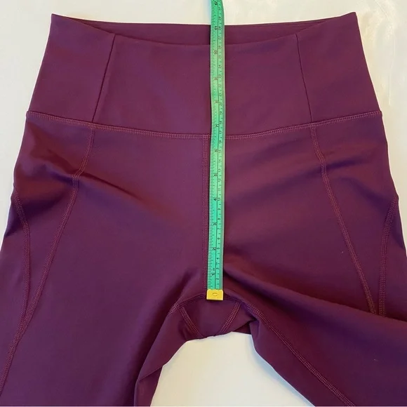 Girlfriend Collective Plum Compressive High Rise Legging Medium Purple Tights - Picture 14 of 16